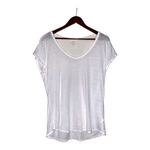 Athleta Cap Sleeve Tee Shirt Gym Workout Athletic‎ Yoga Pilates Women Large